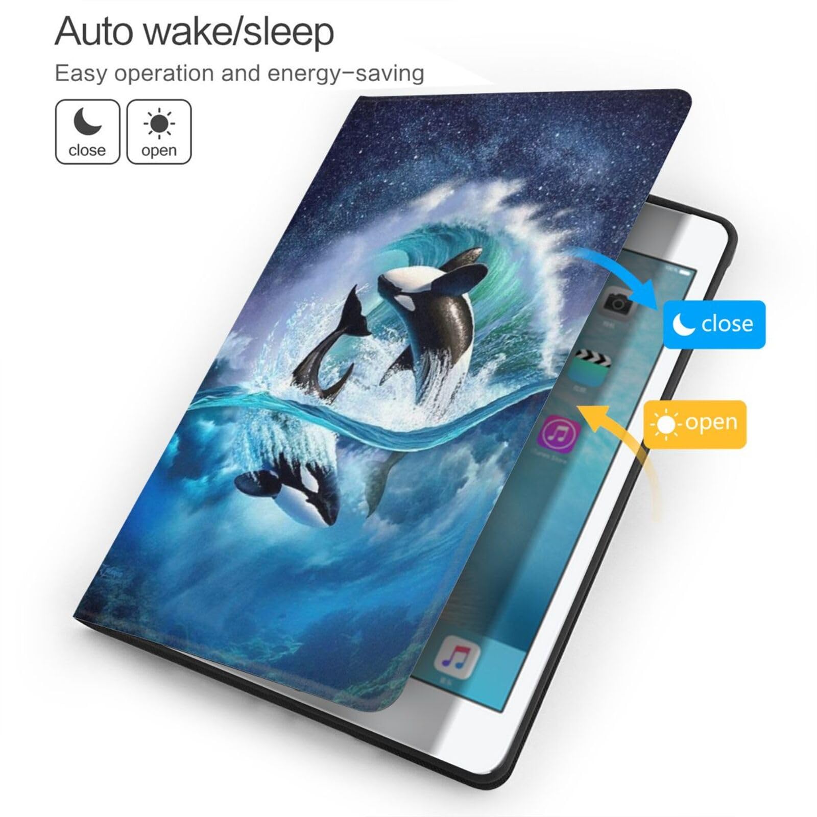 Amazon.co.jp: シャチ アート Ipad ケース Ipad 7th 10.2インチ